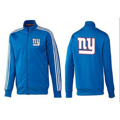 NFL New York New York Giants Team Logo Jacket Blue_3
