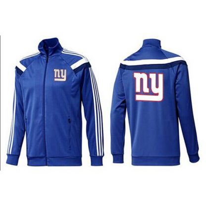 NFL New York New York Giants Team Logo Jacket Blue_6
