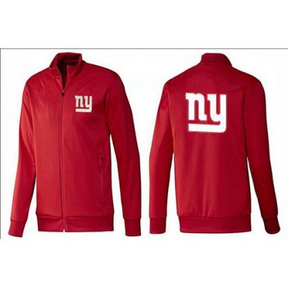 NFL New York New York Giants Team Logo Jacket Red_1