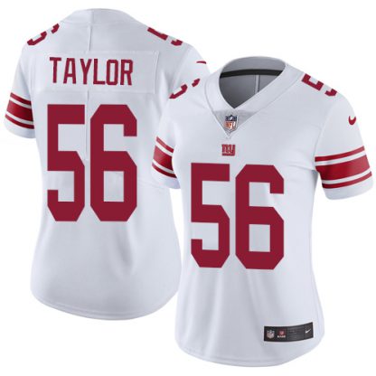 Nike New York Giants #56 Lawrence Taylor White Women's Stitched NFL Vapor Untouchable Limited Jersey