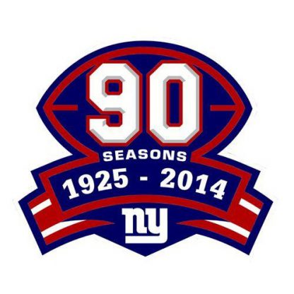 Stitched NFL New York New York Giants 1925-2014 Season Jersey Patch