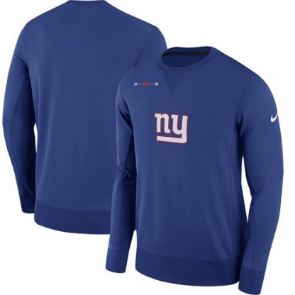 Men's New York New York Giants Nike Royal Sideline Team Logo Performance Sweatshirt