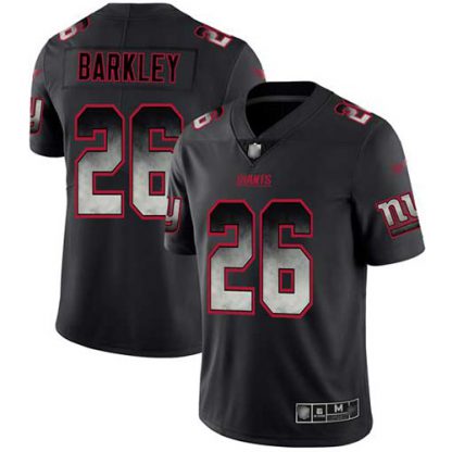 Nike New York Giants #26 Saquon Barkley Black Men's Stitched NFL Vapor Untouchable Limited Smoke Fashion Jersey