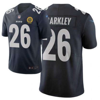 Nike New York Giants #26 Saquon Barkley Navy Men's Stitched NFL Limited City Edition Jersey