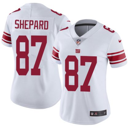 Nike New York Giants #87 Sterling Shepard White Women's Stitched NFL Vapor Untouchable Limited Jersey
