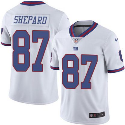 Nike New York Giants #87 Sterling Shepard White Youth Stitched NFL Limited Rush Jersey