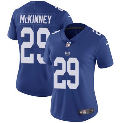 Nike New York Giants #29 Xavier McKinney Royal Blue Team Color Women's Stitched NFL Vapor Untouchable Limited Jersey