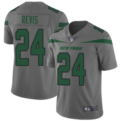 Nike New York Jets #24 Darrelle Revis Gray Youth Stitched NFL Limited Inverted Legend Jersey