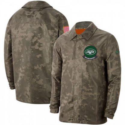 Men's New York New York Jets Nike Camo 2019 Salute to Service Sideline Full-Zip Lightweight Jacket