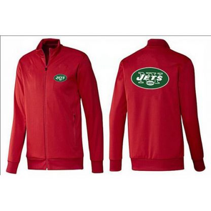 NFL New York New York Jets Team Logo Jacket Red