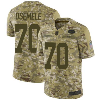 Nike New York Jets #70 Kelechi Osemele Camo Men's Stitched NFL Limited 2018 Salute To Service Jersey