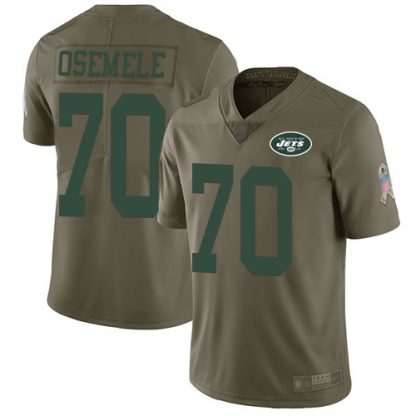 Nike New York Jets #70 Kelechi Osemele Olive Men's Stitched NFL Limited 2017 Salute to Service Jersey