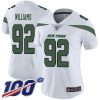 Nike New York Jets #92 Leonard Williams White Women's Stitched NFL 100th Season Vapor Limited Jersey