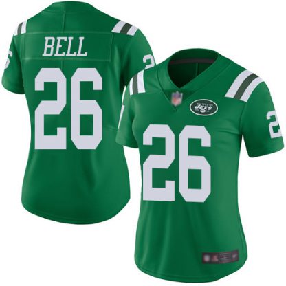 Nike New York Jets #26 Le'Veon Bell Green Women's Stitched NFL Limited Rush Jersey