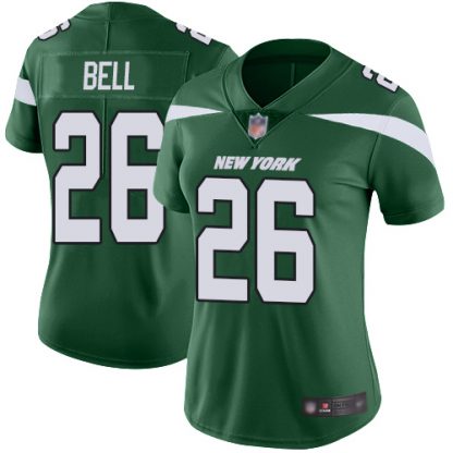 Nike New York Jets #26 Le'Veon Bell Green Team Color Women's Stitched NFL Vapor Untouchable Limited Jersey