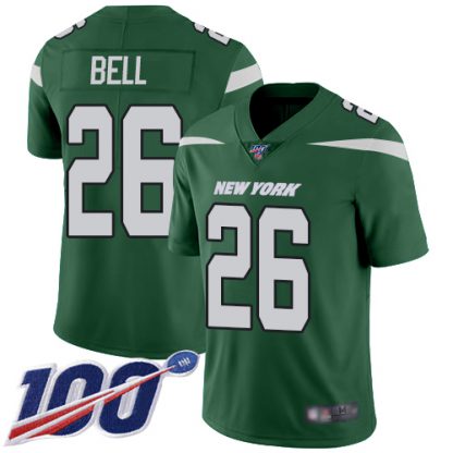Nike New York Jets #26 Le'Veon Bell Green Team Color Youth Stitched NFL 100th Season Vapor Limited Jersey