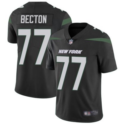 Nike New York Jets #77 Mekhi Becton Black Alternate Youth Stitched NFL Vapor Untouchable Limited Jersey