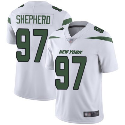 Nike New York Jets #97 Nathan Shepherd White Men's Stitched NFL Vapor Untouchable Limited Jersey