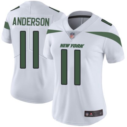 Nike New York Jets #11 Robby Anderson White Women's Stitched NFL Vapor Untouchable Limited Jersey