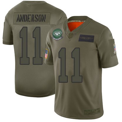 Nike New York Jets #11 Robby Anderson Camo Youth Stitched NFL Limited 2019 Salute to Service Jersey
