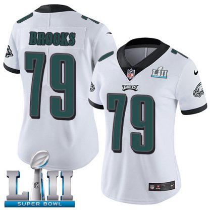 Nike Philadelphia Eagles #79 Brandon Brooks White Super Bowl LII Women's Stitched NFL Vapor Untouchable Limited Jersey