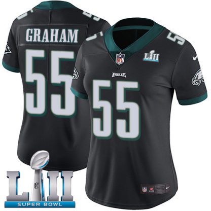 Nike Philadelphia Eagles #55 Brandon Graham Black Alternate Super Bowl LII Women's Stitched NFL Vapor Untouchable Limited Jersey