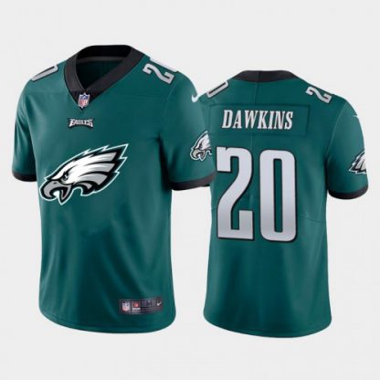 Philadelphia Philadelphia Eagles #20 Brian Dawkins Green Men's Nike Big Team Logo Vapor Limited NFL Jersey
