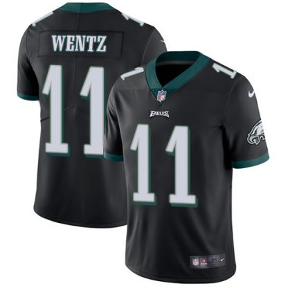 Nike Philadelphia Eagles #11 Carson Wentz Black Alternate Youth Stitched NFL Vapor Untouchable Limited Jersey