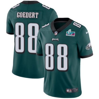 Nike Philadelphia Eagles #88 Dallas Goedert Green Team Color Super Bowl LVII Patch Youth Stitched NFL Vapor Untouchable Limited Jersey