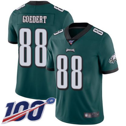 Nike Philadelphia Eagles #88 Dallas Goedert Midnight Green Team Color Men's Stitched NFL 100th Season Vapor Limited Jersey