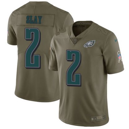 Nike Philadelphia Eagles #2 Darius Slay Olive Youth Stitched NFL Limited 2017 Salute To Service Jersey
