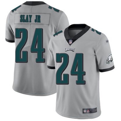 Nike Philadelphia Eagles #24 Darius Slay Jr Silver Men's Stitched NFL Limited Inverted Legend Jersey