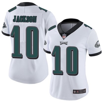 Nike Philadelphia Eagles #10 DeSean Jackson White Women's Stitched NFL Vapor Untouchable Limited Jersey