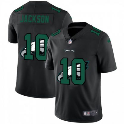 Philadelphia Philadelphia Eagles #10 Desean Jackson Men's Nike Team Logo Dual Overlap Limited NFL Jersey Black
