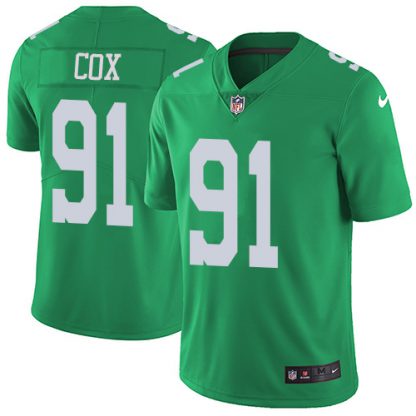 Nike Philadelphia Eagles #91 Fletcher Cox Green Youth Stitched NFL Limited Rush Jersey