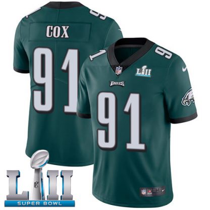 Nike Philadelphia Eagles #91 Fletcher Cox Midnight Green Team Color Super Bowl LII Youth Stitched NFL Vapor Untouchable Limited Jersey