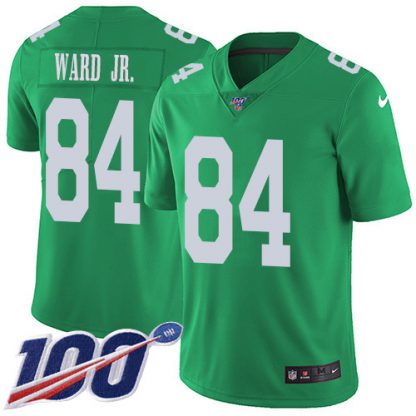 Nike Philadelphia Eagles #84 Greg Ward Jr. Green Youth Stitched NFL Limited Rush 100th Season Jersey