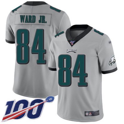 Nike Philadelphia Eagles #84 Greg Ward Jr. Silver Youth Stitched NFL Limited Inverted Legend 100th Season Jersey