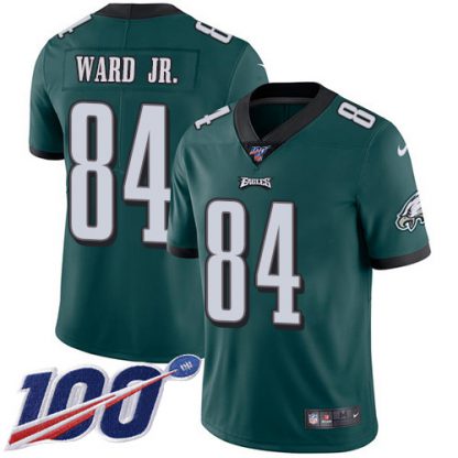 Nike Philadelphia Eagles #84 Greg Ward Jr. Green Team Color Men's Stitched NFL 100th Season Vapor Untouchable Limited Jersey