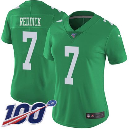 Nike Philadelphia Eagles #7 Haason Reddick Green Women's Stitched NFL Limited Rush 100th Season Jersey