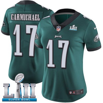 Nike Philadelphia Eagles #17 Harold Carmichael Midnight Green Team Color Super Bowl LII Women's Stitched NFL Vapor Untouchable Limited Jersey
