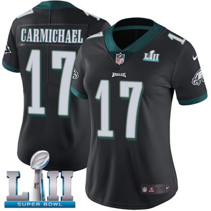 Nike Philadelphia Eagles #17 Harold Carmichael Black Alternate Super Bowl LII Women's Stitched NFL Vapor Untouchable Limited Jersey