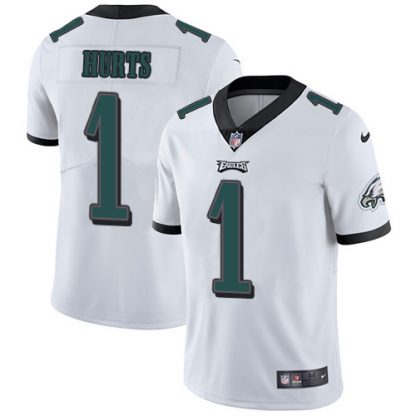 Nike Philadelphia Eagles #1 Jalen Hurts White Youth Stitched NFL Vapor Untouchable Limited Jersey