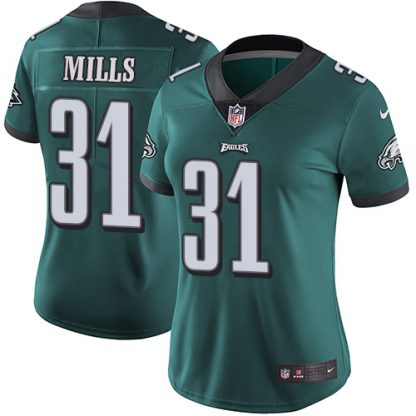 Nike Philadelphia Eagles #31 Jalen Mills Midnight Green Team Color Women's Stitched NFL Vapor Untouchable Limited Jersey