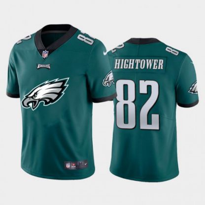 Philadelphia Philadelphia Eagles #82 John Hightower Green Men's Nike Big Team Logo Vapor Limited NFL Jersey