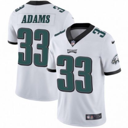 Nike Philadelphia Eagles #33 Josh Adams White Men's Stitched NFL Vapor Untouchable Limited Jersey