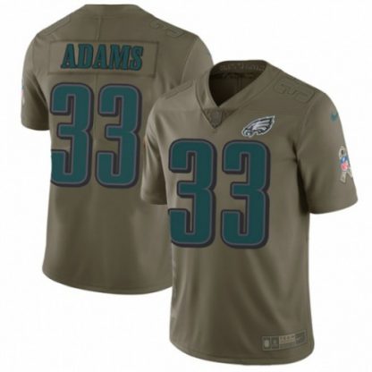 Nike Philadelphia Eagles #33 Josh Adams Olive Men's Stitched NFL Limited 2017 Salute To Service Jersey