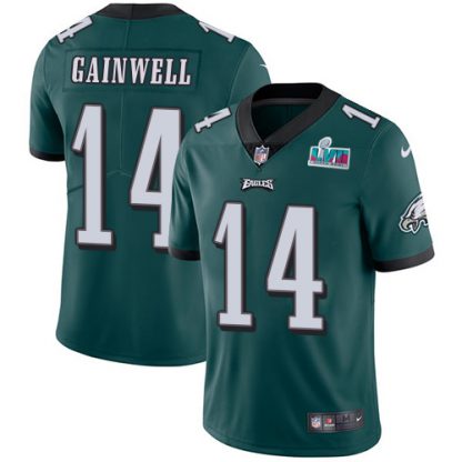 Nike Philadelphia Eagles #14 Kenneth Gainwell Green Team Color Super Bowl LVII Patch Youth Stitched NFL Vapor Untouchable Limited Jersey