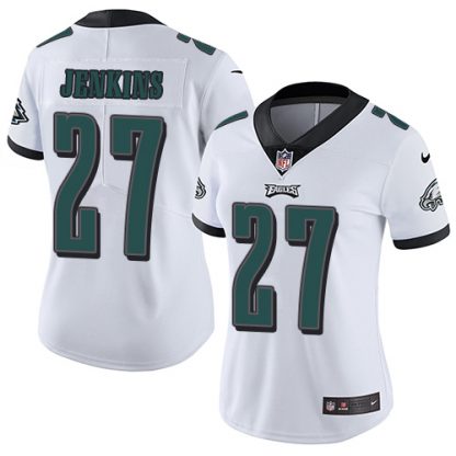 Nike Philadelphia Eagles #27 Malcolm Jenkins White Women's Stitched NFL Vapor Untouchable Limited Jersey