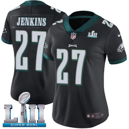 Nike Philadelphia Eagles #27 Malcolm Jenkins Black Alternate Super Bowl LII Women's Stitched NFL Vapor Untouchable Limited Jersey